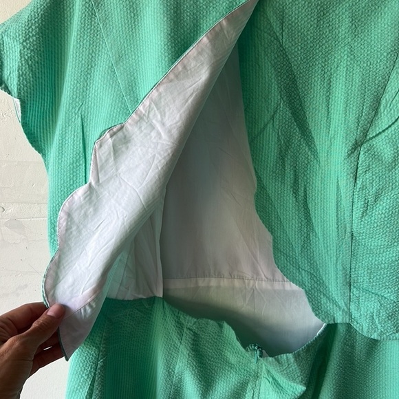 Lauren James Sullivan Solid Seersucker Dress in Seafoam - Picture 6 of 9
